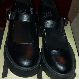 Steve Madden Black Platform Shoes